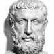 Pictures of Famous Philosophers and Scientists - Parmenides - There cannot exist several Existents, for in order to separate them, something would have to exist which was not existing, an assumption which neutralizes itself. Thus there exists only the eternal Unity.