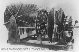 Tesla Inventions - U.S. Navy Shipboard Transmitter - Licensed under six of Nikola Tesla's patents - Used during WW1. 
