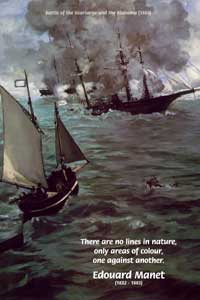 Battle of the Kearsarge and the Alabama (1864), Edouard Manet, (1832 - 1883)