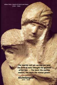 Milan Pieta by Michelangelo: Marble not yet Carved : Famous Art Science