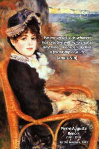 By the Seashore (1883), Pierre Auguste Renoir, (1841 - 1919)