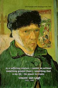  Self Portrait with Bandaged Ear, Vincent Van Gogh, (1853 - 1890)