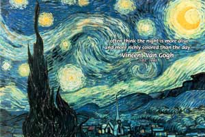 The Starry Night (1889), Vincent Van Gogh, (1853 - 1890)