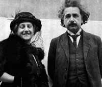 Albert Einstein Biography and Pictures: Albert Einstein and his second wife, Elsa on board the S.S Kitano Maru, 1922