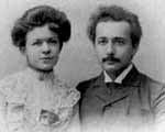 Albert Einstein Biography and Pictures: Albert Einstein's Wedding picture with Mileva Maric