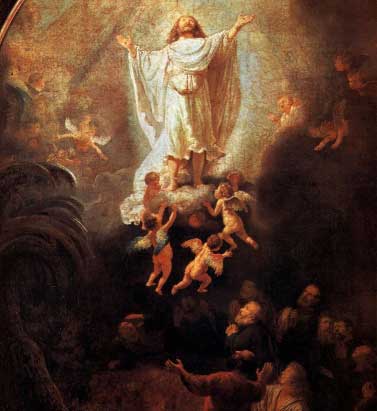 Rembrandt: Ascension of Christ Painting