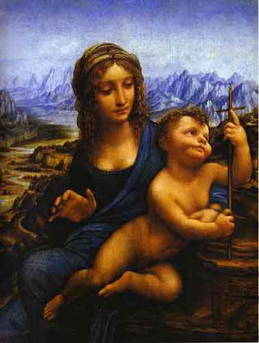 Leonardo da Vinci - Madonna of the Yarnwinder - Philosopy Art Truth