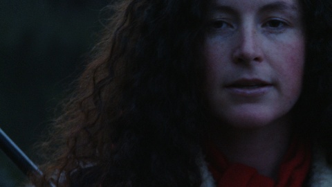 Closeup of Woman with gun