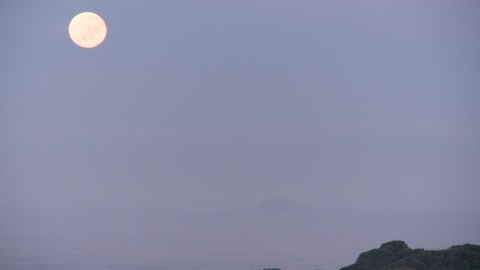 Full moon setting